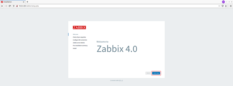 Zabbix Web安装程序