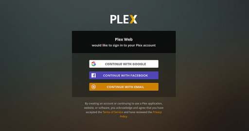 Plex登录